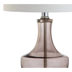 Colette 20" Mini Glass LED Table Lamp, Silver