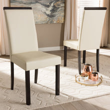 Contemporary Cream Dining Chair 2-Piece Set by Baxton Studio
