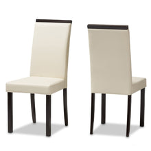 Contemporary Cream Dining Chair 2-Piece Set by Baxton Studio