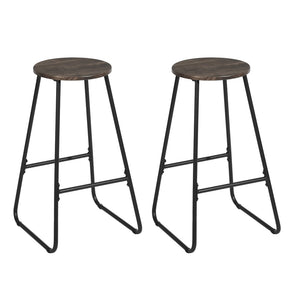 Bar Stools, Set of 2 Round Bar Chairs for Living Room, Dining Room, Kitchen - N/A