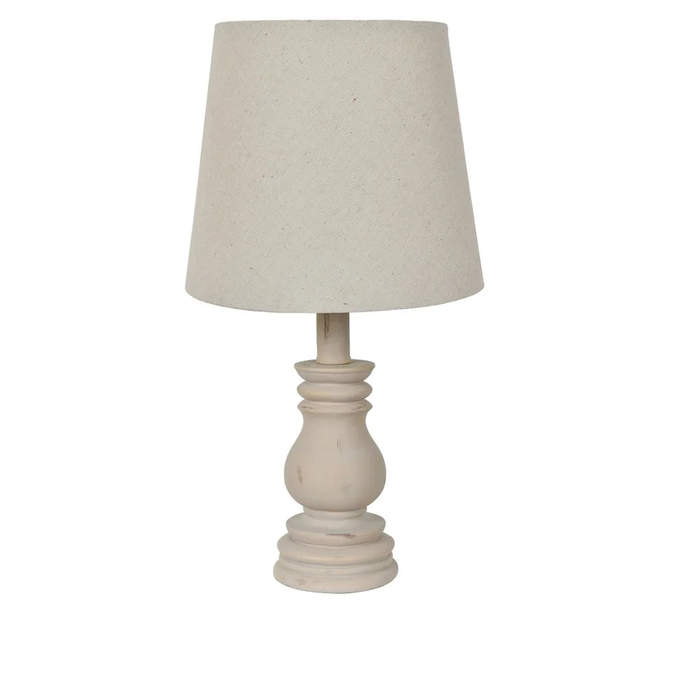 Cream 15-inch Table Lamp - N/A