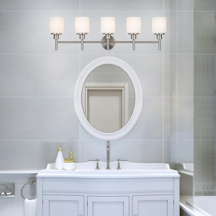 Design House Aubrey Transitional 5-Light Indoor Bathroom Vanity Light