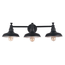 Design House Kimball Industrial Farmhouse 3-Light Indoor Bathroom Vanity Light - Matte Black