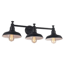 Design House Kimball Industrial Farmhouse 3-Light Indoor Bathroom Vanity Light - Matte Black