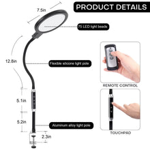 Dimmable LED Desk/Reading Table Lamp Foldable with Remote