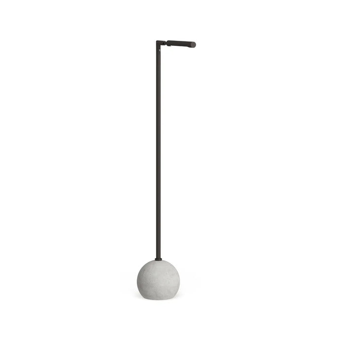 Dina Industrial Modern Floor Lamp in Concrete and Blackened Bronze