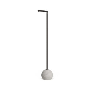 Dina Industrial Modern Floor Lamp in Concrete and Blackened Bronze