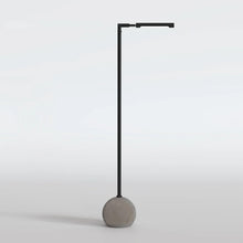 Dina Industrial Modern Floor Lamp in Concrete and Blackened Bronze