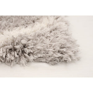 Ivory Diamond Casual Shag Area Rug