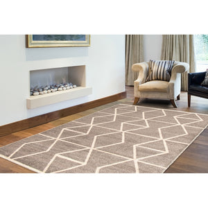 Grey Brown Ana Moroccan Soft Rug