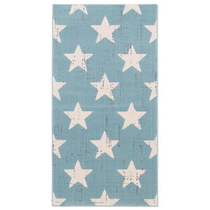 Grey Star Pattern Modern Contemporary Soft Rug