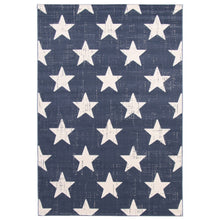 Grey Star Pattern Modern Contemporary Soft Rug