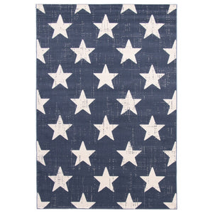 Grey Star Pattern Modern Contemporary Soft Rug