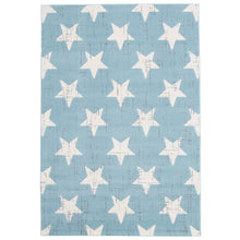 Grey Star Pattern Modern Contemporary Soft Rug