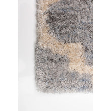 Modern Contemporary Grey Trellis Shag Area Rug