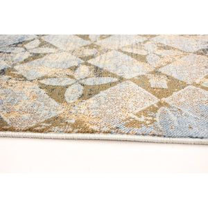 Light Blue Bourbon Casual Soft Rug