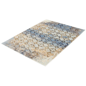 Light Blue Bourbon Casual Soft Rug