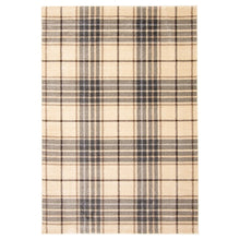 Plaid Cream Casual Soft Rug