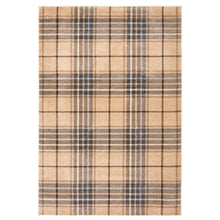 Plaid Cream Casual Soft Rug