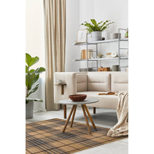 Plaid Cream Casual Soft Rug