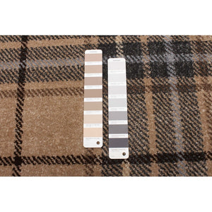 Plaid Cream Casual Soft Rug