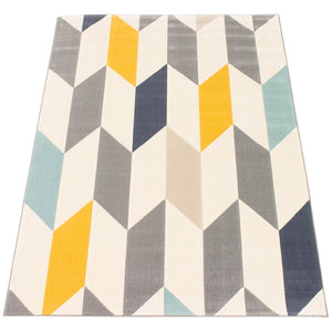 Geometric Multi Modern Contemporary Soft Rug