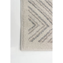 Ivory Geometric Casual Soft Rug