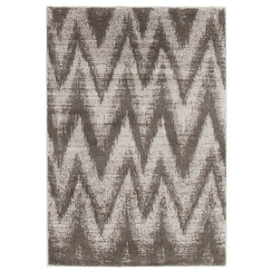 Abstract Grey/Light Grey Casual Soft Rug