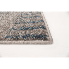 Grey Blue Casual Soft Rug