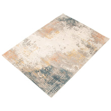 Abstract Light Grey Multi Casual Soft Rug
