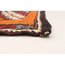 Flat-Weave Konya Dark Red Wool Tapestry Soft Kilim