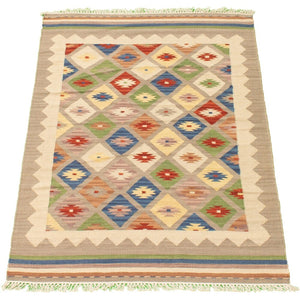 Flat-weave Anatolian Grey Wool Kilim