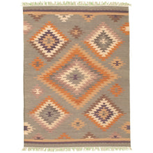 Flat-weave Anatolian FW Grey Wool Kilim