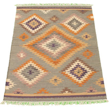 Flat-weave Anatolian FW Grey Wool Kilim