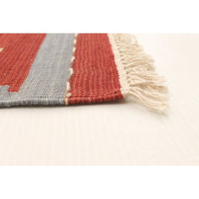 Flat-weave Anatolian Red Wool Kilim