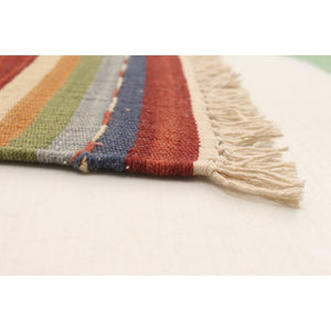 Flat-weave Anatolian Red Wool Kilim