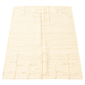 Flat-weave Ankara Ivory Wool Kilim