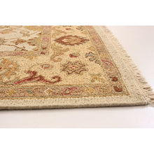 Flat-Weave Lahor Finest Cream Wool Tapestry Kilim