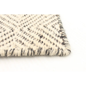 Flat-weave Nevada Ivory Wool Kilim