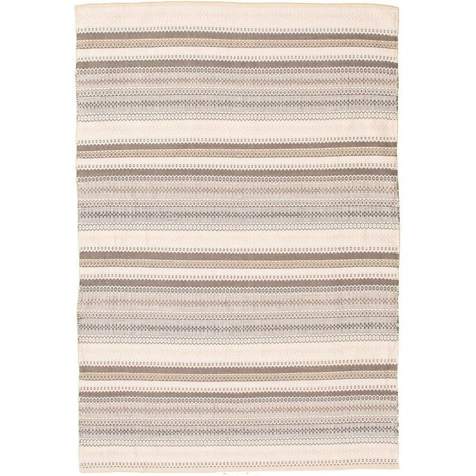 Flat-weave Old Style Cream, Grey Wool Kilim