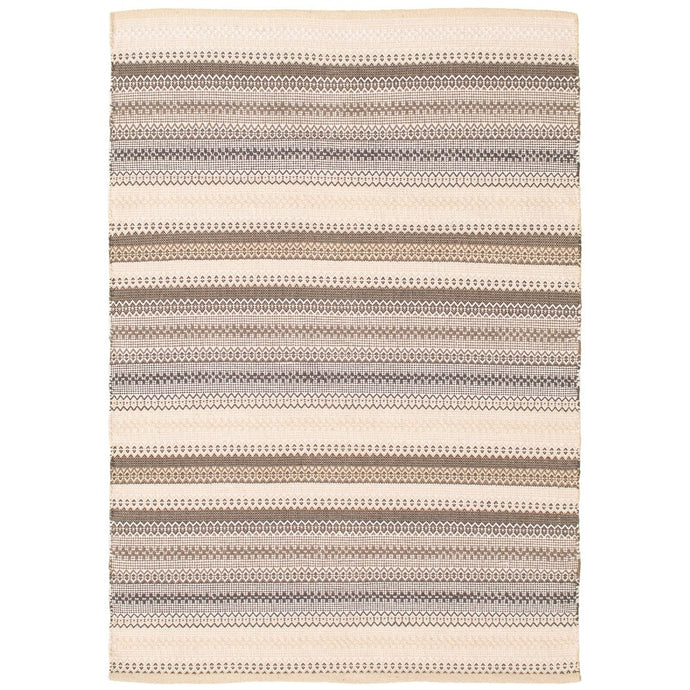 Flat-weave Old Style Cream, Grey Wool Kilim