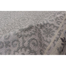 Flat-Weave Tamar III Grey Wool Tapestry Kilim