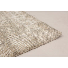 Hand Loomed Khaki Silk Soft Rug