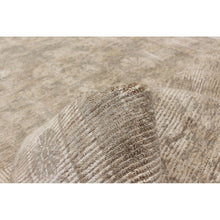 Hand Loomed Khaki Silk Soft Rug