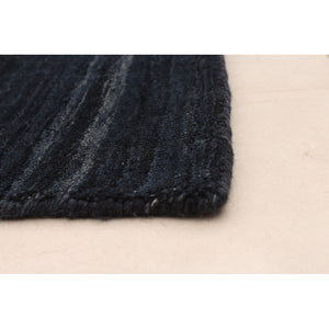 Hand Loomed Kashkuli Gabbeh Navy Wool Soft Rug