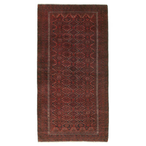 Hand-knotted Authentic Turkish Red Wool Rug