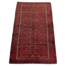 Hand-knotted Authentic Turkish Red Wool Rug