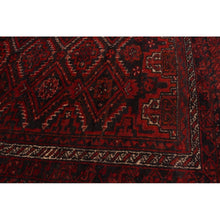 Hand-knotted Authentic Turkish Red Wool Rug