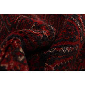 Hand-knotted Authentic Turkish Red Wool Rug