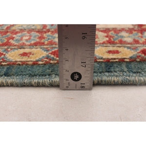 Hand-knotted Finest Ghazni Sky Blue Wool Soft Rug
